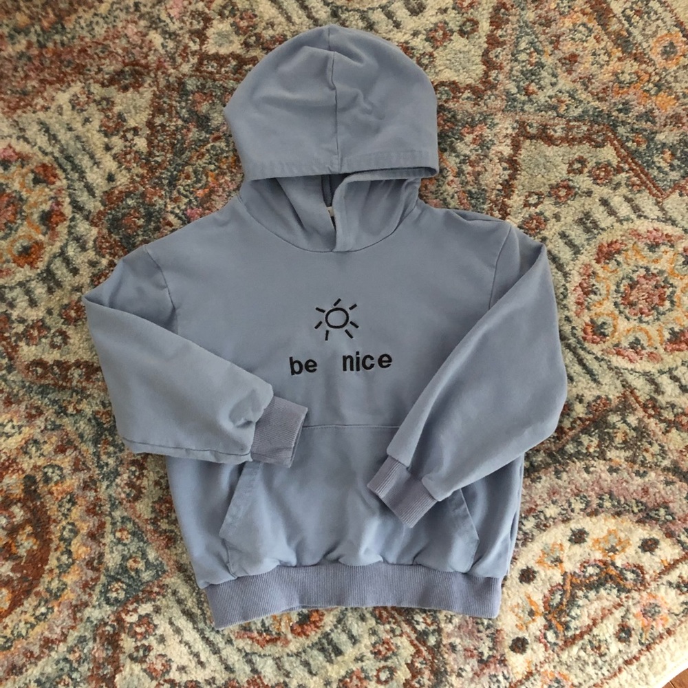 Soft & cozy Smokey blue hoodie